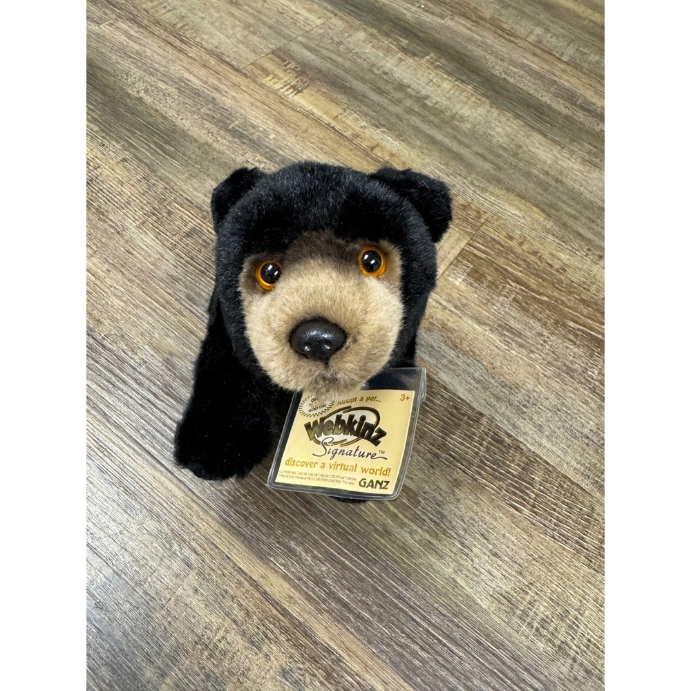 Ganz Webkinz Signature Black Bear WKSS2002 Stuffed Plush Animal NWT Sealed Code